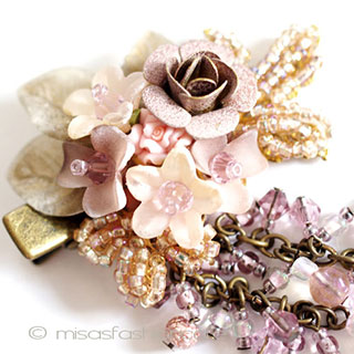 （画像用） ヘアーアクセ・髪飾り ローズ　パーティー