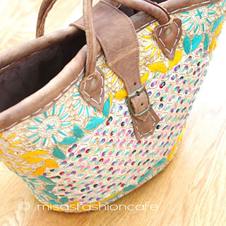 （画像用） モロッコ製 かごバック　