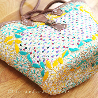 （画像用） モロッコ製 かごバック　