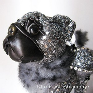 （画像用） クラッチ＆ハンドバッグ 再販!パグ（ビジュー天使）