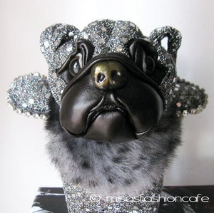 （画像用） クラッチ＆ハンドバッグ 再販!パグ（ビジュー天使）