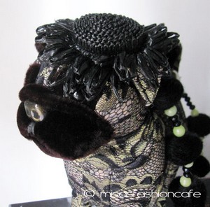 （画像用） クラッチ＆ハンドバッグ 　パグ　（麦わら帽子）