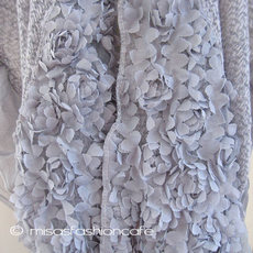 （画像用） お花ストール（グレー）再販！