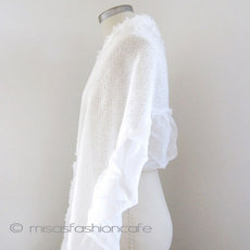 （画像用） お花 ストール （白）