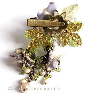 （画像用） ヘアークリップ　再販！ カリフォルニア製お花