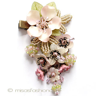 （画像用） お花ヘアクリップ再販 カリフォルニア製