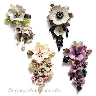 （画像用） お花ヘアクリップ再販 カリフォルニア製