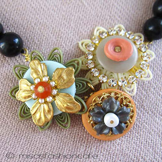 （画像用） NY お花ネックレス 　パール・フラワー