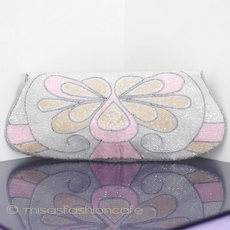 （画像用） クラッチ バッグ 　 　ピーチ ｘ ピンク