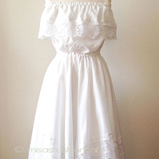 （画像用） 1点物　ビンテージ　 花レース　ワンピース