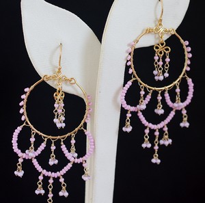 （画像用） ピアスまたはイヤリング 18Kgf　ラベンダー