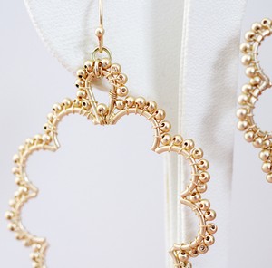 （画像用） FlyingLizard　ピアス ゴールドフープ