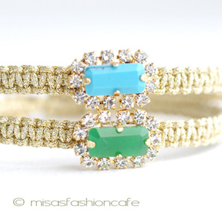 （画像用） ＴＡＩブレス　２本セット ターコイズ＆グリーン