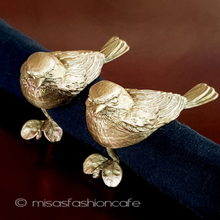 （画像用） マイケルミショー鳥うぐいす ナプキンリングセット再販！