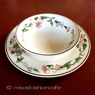 （画像用） ビレロイ＆ボッホ　朝顔 花　ボウル＆お皿セット