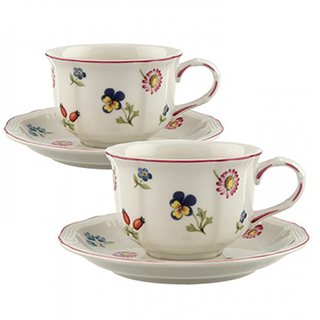 （画像用） ビレロイ＆ボッホ プチフルール カップ＆ソーサー ２セット