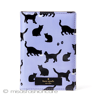 （画像用） ケイトスペード　猫ネコ パスポートケース