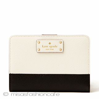 （画像用） ケイトスペード 　財布 二つ折り　２トーン