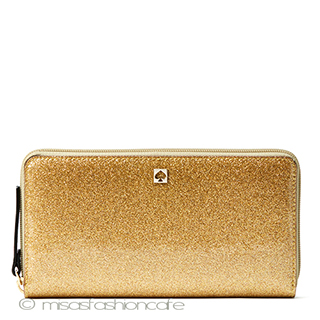 （画像用） ケイトスペード　長財布 Goldグリッター　再販