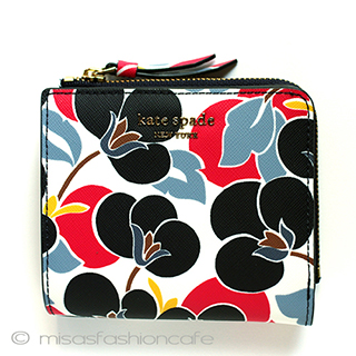 （画像用） ケイトスペード　お財布 二つ折り　お花柄