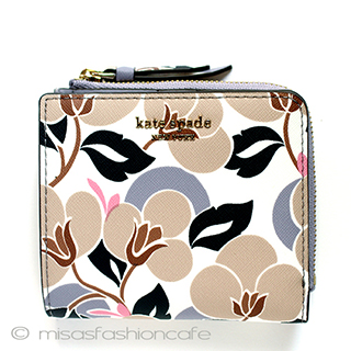（画像用） ケイトスペード　お財布 二つ折り　フローラル