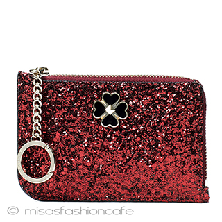 （画像用） ケイトスペード　ミニ財布 キラキラ・コンパクト