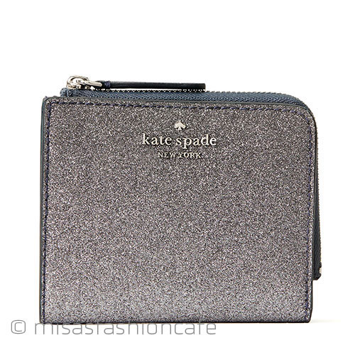 （画像用） ケイトスペード　お財布 二つ折り　グリッター