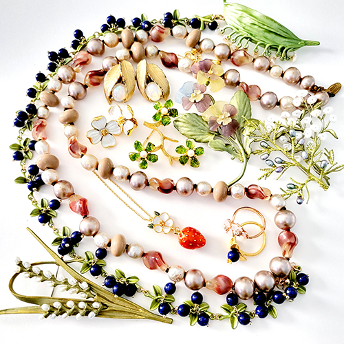 （画像用） コスチュームジュエリー ボタニカル　セット