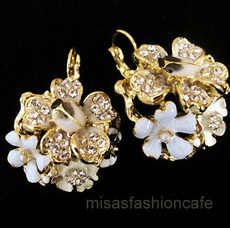 （画像用） パステル フラワーガーデン 　 KJL お花畑　ピアス