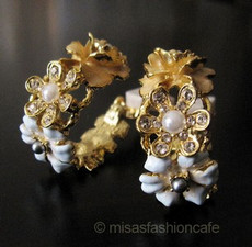 （画像用） パステル フラワーガーデン KJL フープ イヤリング