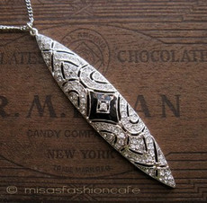 （画像用） KJL ネックレス 　アートデコ　ペンダント