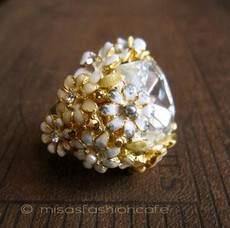 （画像用） パステル フラワーガーデン KJL クリスタル　リング