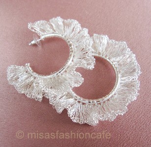 （画像用） Lavish ピアス　 銀製 スターリング・フープ