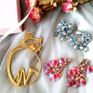 （画像用） ヴィンテージジュエリー ボリューミー3点Set