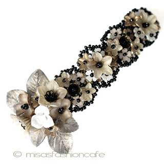 （画像用） ヘアーバレッタ フランス製　花　再販