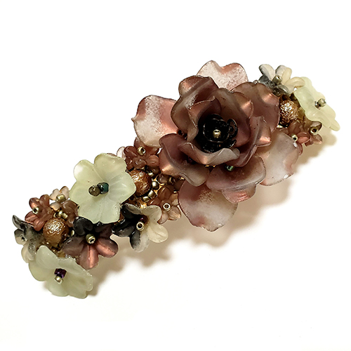 （画像用） ヘアーバレッタ　再販 お花　フラワーブーケ