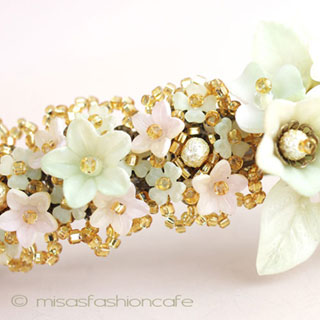 （画像用） パーティー・ヘアーバレッタ フランス製フラワー再販