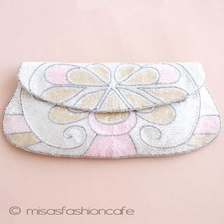 （画像用） クラッチ バッグ 　 　ピーチ ｘ ピンク