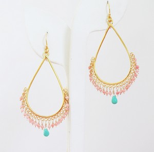 （画像用） ピアスまたはイヤリング 18K Vermeil ティアー