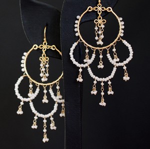 （画像用） ピアスまたはイヤリング 18Kgf　パールホワイト