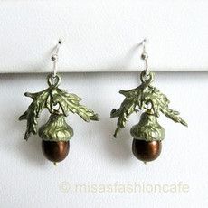 （画像用） マイケルミショー ピアス 真珠のどんぐり