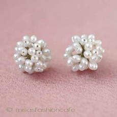（画像用） Michaud 真珠 ピアス　 たんぽぽ　再販！