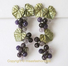 （画像用） Michaud マイケルミショー グレープ　ピアス