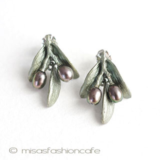 （画像用） マイケルミショーピアス 真珠のオリーブ　再販！