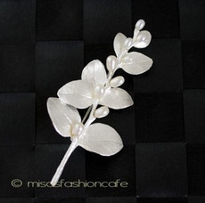 （画像用） マイケルミショー ブローチ 真珠 シルバー銀製