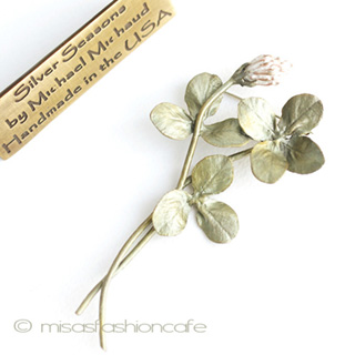 （画像用） マイケルミショーブローチ 幸運のクローバー再販！