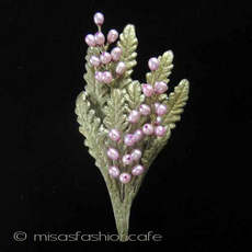 （画像用） Michaud ブローチ 真珠 ラベンダー