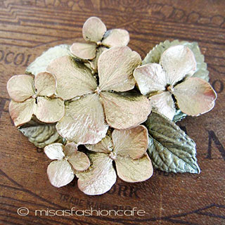 （画像用） マイケルミショー　再販！ あじさい　ブローチ