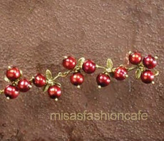 （画像用） マイケルミショー ブレスレット 真珠のクランベリー