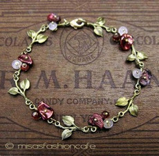 （画像用） Michaud ブレス　NEW! 真珠・天然石のローズ